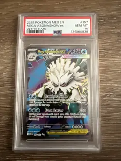 Mega Abomasnow EX Full Art Card 157/132 Evolutions PSA 10 Gem Mint Pokemon TCG - Image 1