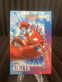 Kingler #99 - Cracked Ice - Card Database Attacks - Pokemon Print Line Error NM - Image 1