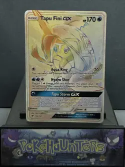 Pokemon Card Tapu Fini GX 152/147 Burning Shadows Secret Rainbow Rare L/P 1 - Image 1