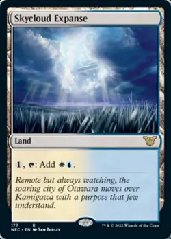 Skycloud Expanse [Kamigawa: Neon Dynasty Commander] Magic MTG - Image 1