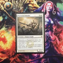 MTG Puresteel Paladin Normal New Phyrexia #20 MP - Image 1