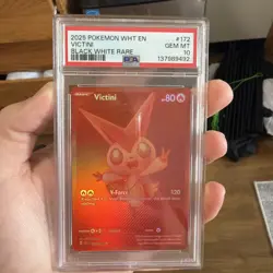 Pokemon TCG White Flare Red Victini 172/086 PSA10 English - Image 1