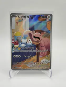 Pokemon Lickitung Illustration Rare Holo 180/162 SV05 Temporal Forces English - Image 1