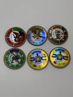 1999 VINTAGE POKEMON BATTLING COIN GAME LOT Of 6. CHARIZARD - Image 1