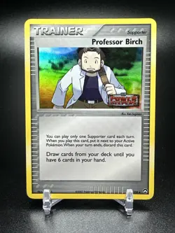 Pokemon Professor Birch Stamped Reverse Holo EX Power Keepers 80/108 LP - Image 1