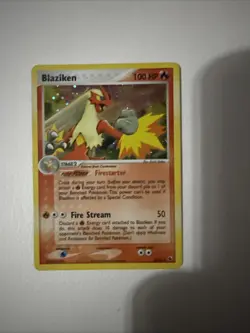 Blaziken 3/109 Ruby and Sapphire Holo Pokemon TCG Holo Rare HP - Image 1