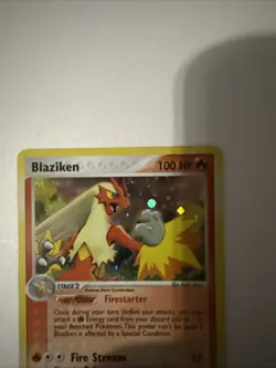 Blaziken 3/109 Ruby and Sapphire Holo Pokemon TCG Holo Rare HP - Image 2
