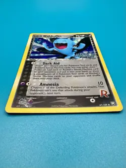 Pokemon TCG 2004 Rocket's Wobbuffet 47/109 Team Rocket Returns Holo Stamped MP - Image 3