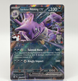 Team Rocket's Nidoking ex 119/182 Prize Pack Series 8 Promo Pokemon 119 - Image 1