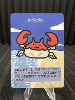 Kinglie (Kingler) #18 - PokieBubies V1 Unlimited Edition Fan Art - Pokemon - Image 1
