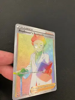 Pokemon TCG Sword & Shield Professor's Research (Magnolia) 201/202 Full Art NM - Image 1