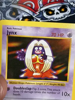 1st Edition Jynx 031/102 Base Set (Shadowless) Pokemon TCG 1999 WOTC INK ERRORS - Image 2
