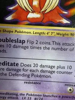 1st Edition Jynx 031/102 Base Set (Shadowless) Pokemon TCG 1999 WOTC INK ERRORS - Image 5