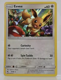 POKEMON EEVEE 48/68 HOLO RARE HIDDEN FATES - Image 1