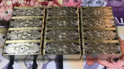 2019 MEGA TIN GOLD SARCOPHAGUS CASE (12 TINS SEALED YUGIOH BRAND NEW - Image 1