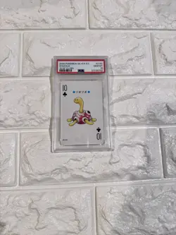 2000 POKEMON SILVER VERSION PLAYING CARDS 213C SHUCKLE 10 OF CLUBS PSA10 - Image 3
