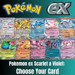 Scarlet & Violet Era Double Rare EX Near Mint Pokemon TCG Choose Your Card! - Image 1