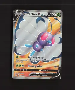 Butterfree V 177/189 Darkness Ablaze Full Art Ultra Rare Holo Pokemon Card NM - Image 1