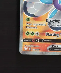 Butterfree V 177/189 Darkness Ablaze Full Art Ultra Rare Holo Pokemon Card NM - Image 5