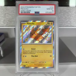 Pikachu 131/091 Paldean Fates Shiny Graded Pokemon Card PSA 10 Gem Mint TCG - Image 1
