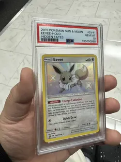 2019 POKEMON EEVEE SUN MOON HIDDEN FATES SHINY VAULT SV41 PSA 10 GEM MINT TCG - Image 3