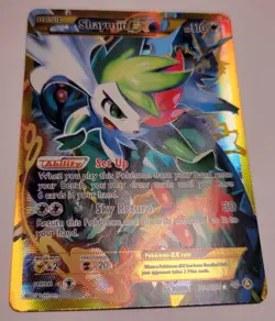Pokemon TCG Shaymin EX 77a/108 Alternate Full Art Gold XY Roaring Skies NM - Image 2