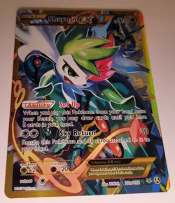 Pokemon TCG Shaymin EX 77a/108 Alternate Full Art Gold XY Roaring Skies NM - Image 3