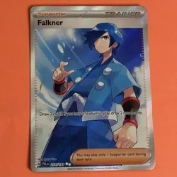Falkner 251/193 Full Art Trainer Holo Ultra Rare Pokemon TCG Paldea Evolved NM - Image 1