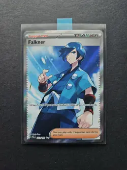 Falkner 251/193 Full Art Trainer Holo Ultra Rare Pokemon TCG Paldea Evolved NM - Image 1