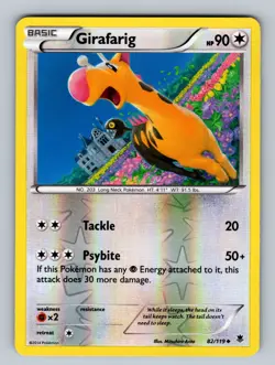 Girafarig 82/119 Reverse Holo XY - Phantom Forces NM - LP Pokemon TCG - Image 1