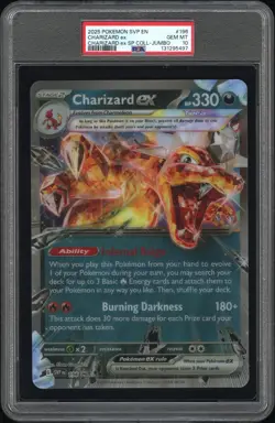 PSA 10 JUMBO Charizard ex Lenticular 2025 Pokemon Special Collection SVP EN #196 - Image 5