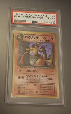 Japanese Dark Charizard Holo PSA 6 #006 Pokemon Card #6 Team Rocket 1997 - Image 1