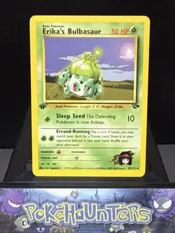 Pokemon Card Erika's Bulbasaur 39/132 Gym Challenge 1st Edition Near Mint - Image 1