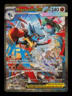 Pokemon Card Mega Lucario ex 179/132 Mega Evolution SIR Venusaur Holo EX 2025 - Image 1