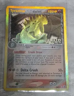 Pokemon TCG Tyranitar EX Delta Species 16/113 Reverse Holo Rare Stamped - Image 3