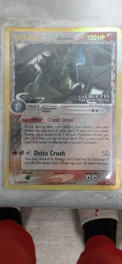 Pokemon TCG Tyranitar EX Delta Species 16/113 Reverse Holo Rare Stamped - Image 4