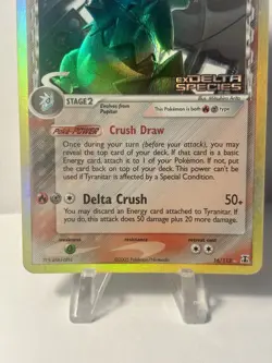 Pokemon TCG Tyranitar 16/113, EX Delta Species Set, Reverse Holo Rare Stamped - Image 4