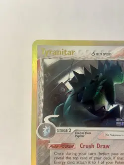 Pokemon TCG Tyranitar 16/113, EX Delta Species Set, Reverse Holo Rare Stamped - Image 5