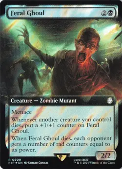 Feral Ghoul (Extended Art) (Surge Foil) Universes Beyond: Fallout NM 909 - Image 1