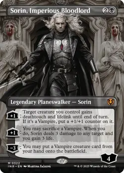 Sorin, Imperious Bloodlord Borderless Innistrad Remastered NM MTG - Image 1