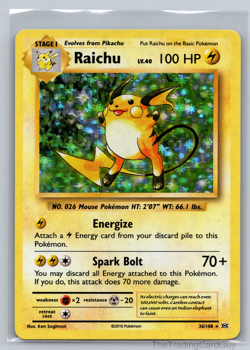 Raichu 36/108 Holo Rare Pokemon TCG XY - Evolutions LP 001 - Image 1