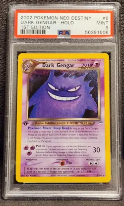 1ST Edition DARK GENGAR-HOLO PSA 9 2002 Pokemon Neo Destiny #6 Rare! - Image 1