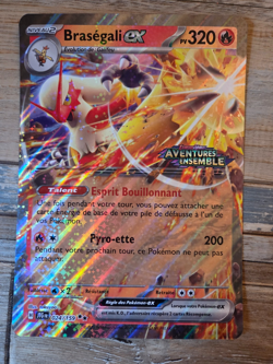 Lot 2 Cartes Pokemon Brasegali EX STAMP Promo 024/159 Jumbo + Normale EV9 FR - Image 1