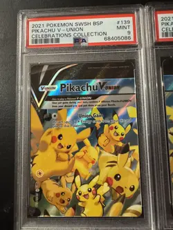 Pokemon Celebrations Pikachu V-Union Sequential PSA 10, 9, 10, 10 Set of 4 - Image 2