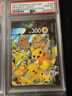 Pokemon Celebrations Pikachu V-Union Sequential PSA 10, 9, 10, 10 Set of 4 - Image 4