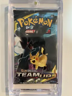 Pokemon Sun & Moon Team Up Sealed Booster Pack Zekrom And Pikachu Artwork - Image 3