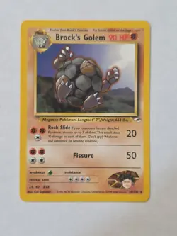Pokemon Card - Brock's Golem Gym Heroes 20/132 Rare - Image 1