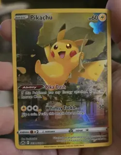 Pokemon TCG Crown Zenith Pikachu Full Art Holo Rare Card GG30/GG70 NM Condition - Image 1
