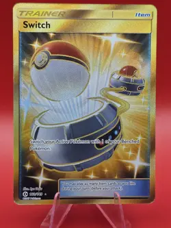 Switch 160/149 - Secret Rare Gold - Pokemon Sun & Moon Base Set - LP - Image 1