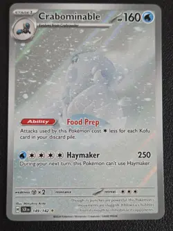Crabominable 149/142 Pokemon Stellar Crown Pokemon TCG NM - Image 2